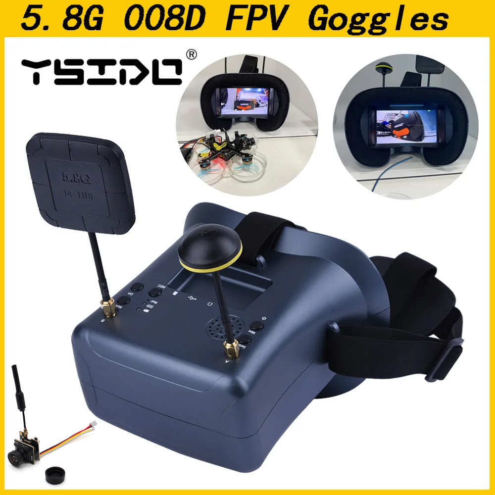 Skyzone Cobra X V2 Fpv Goggles - 008D 5.8G 40CH 4.3 นิ้ว 800*480