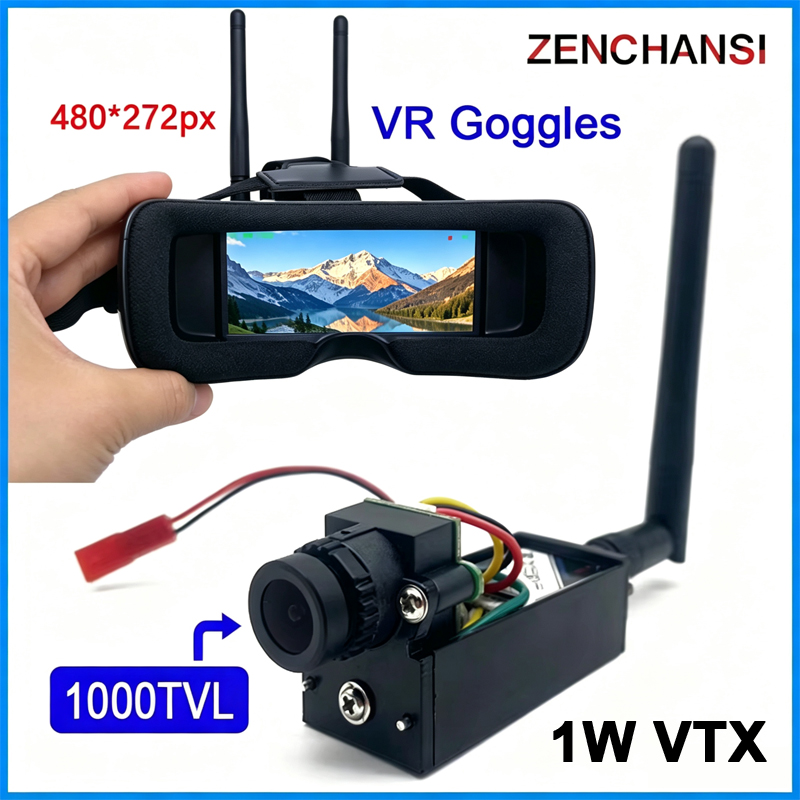 Skyzone Cobra X V2 Fpv Goggles - แว่นตาสำหรับ48CH 5.8กรัม FPV VR 480P พร้อมเครื่องส่งสัญญาณ