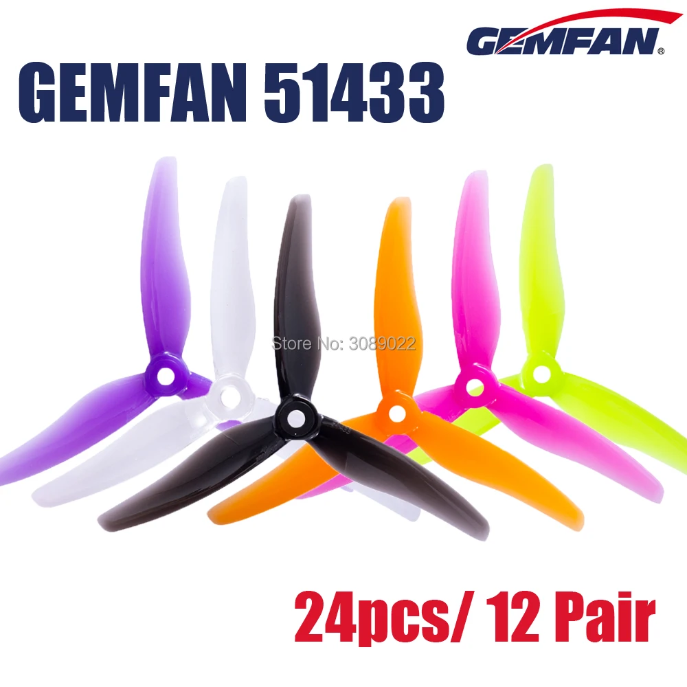 24 Pcs/12 คู่Gemfan 51433 5 นิ - Foxeer Reaper F4 128K 65A Esc บทวิจารณ์และราคา