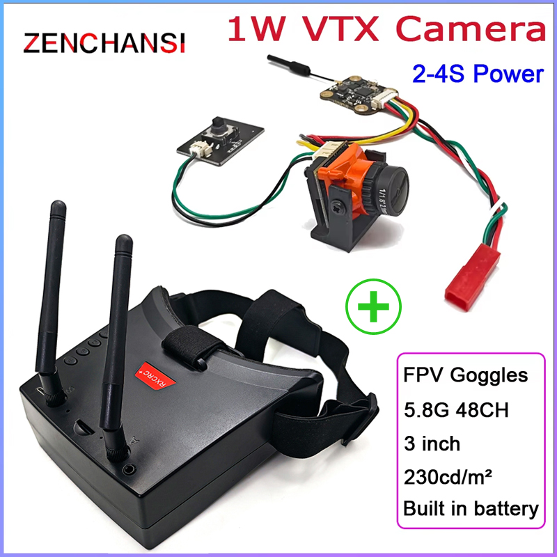 แว่นตา48CH 5.8G เสาอากาศแบบคู่ - Skyzone Cobra X V2 Fpv Goggles บทวิจารณ์และราคา